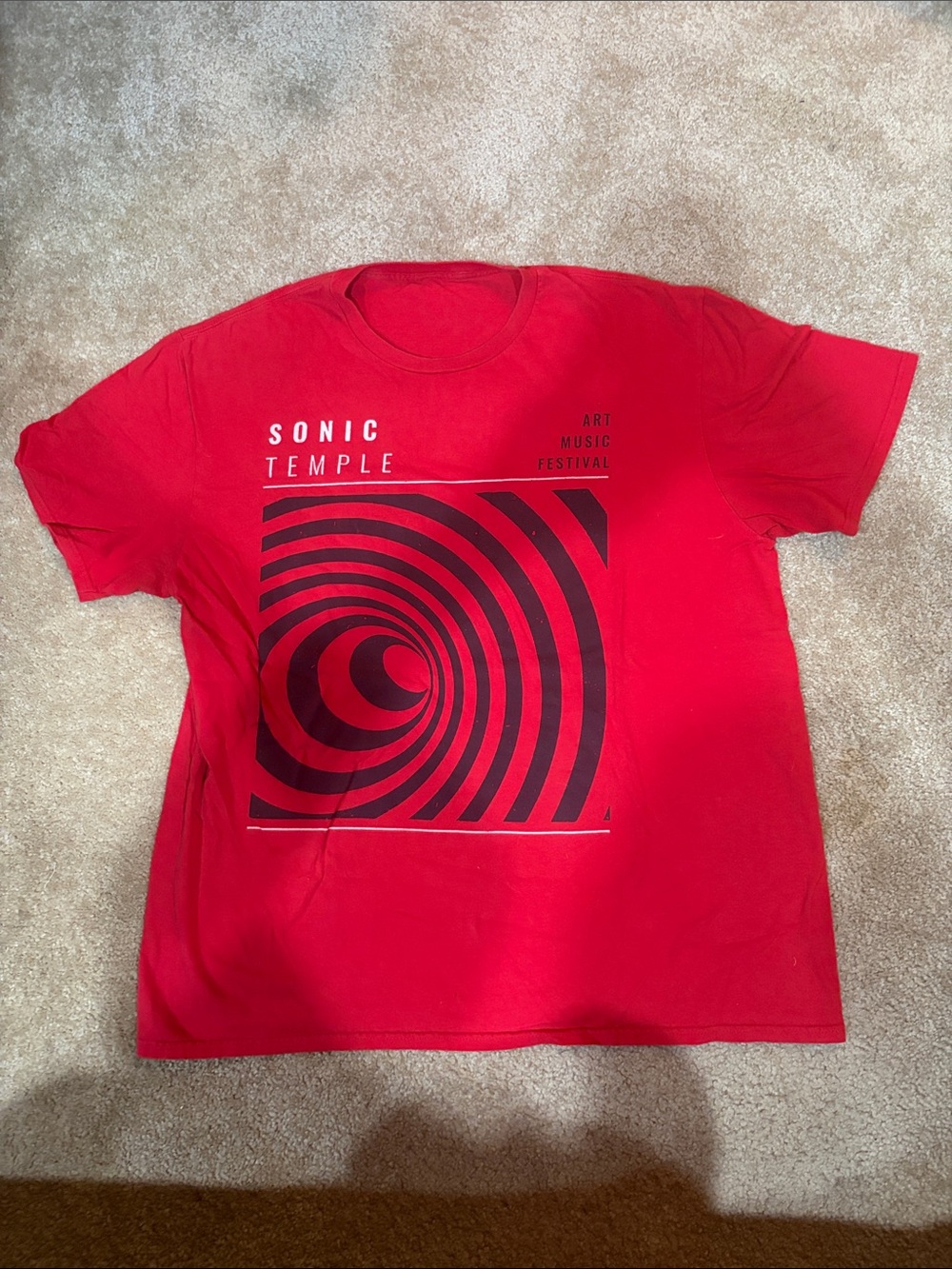 2019 Sonic Temple Art Music Festival Shirt Adult Red